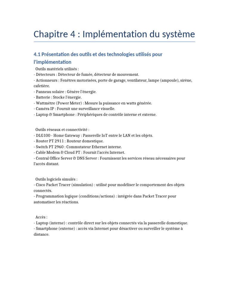 Système Domotique : Outils et Scénarios | PDF | Internet des objets ...