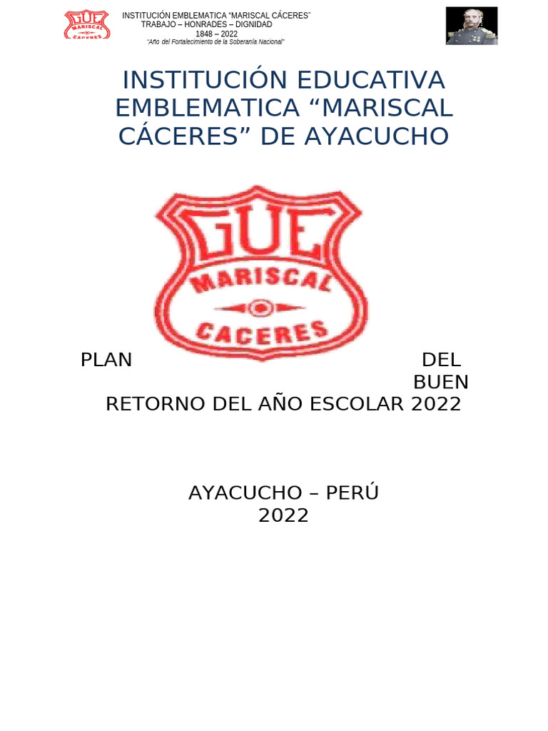 Plan de Buen Inicio Escolar 2022 | PDF | Evaluación | Enseñando
