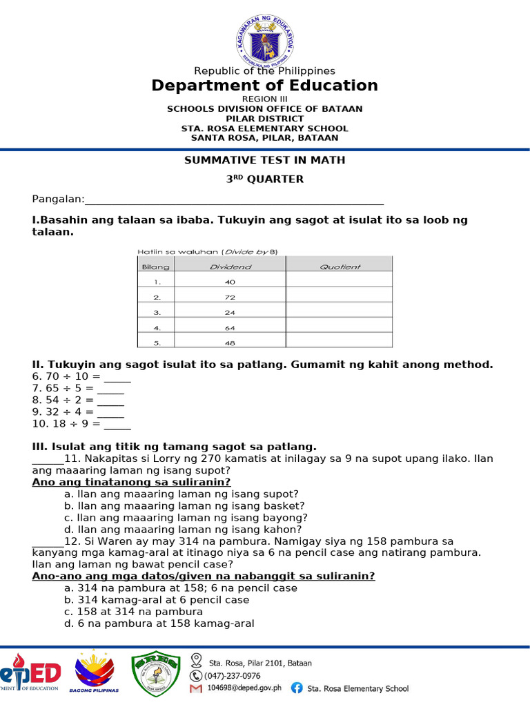 ST Math Q3 1 | PDF