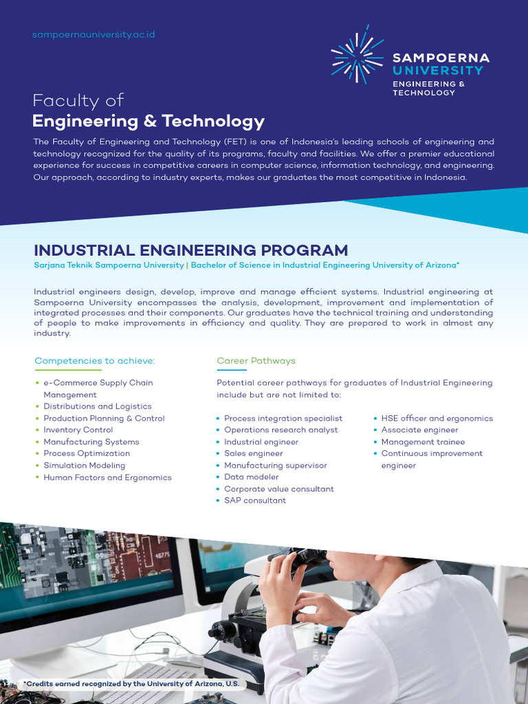 Industrial Engineering Program Overview | PDF | Industrial Engineering ...