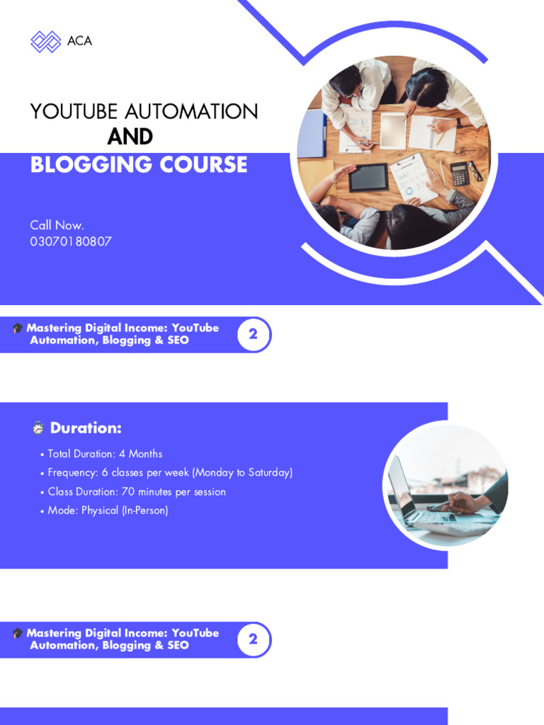 YouTube Automation & Blogging Course | PDF | Search Engine Optimization ...