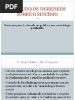 Aula 05 - Émile Durkheim e o Suicídio