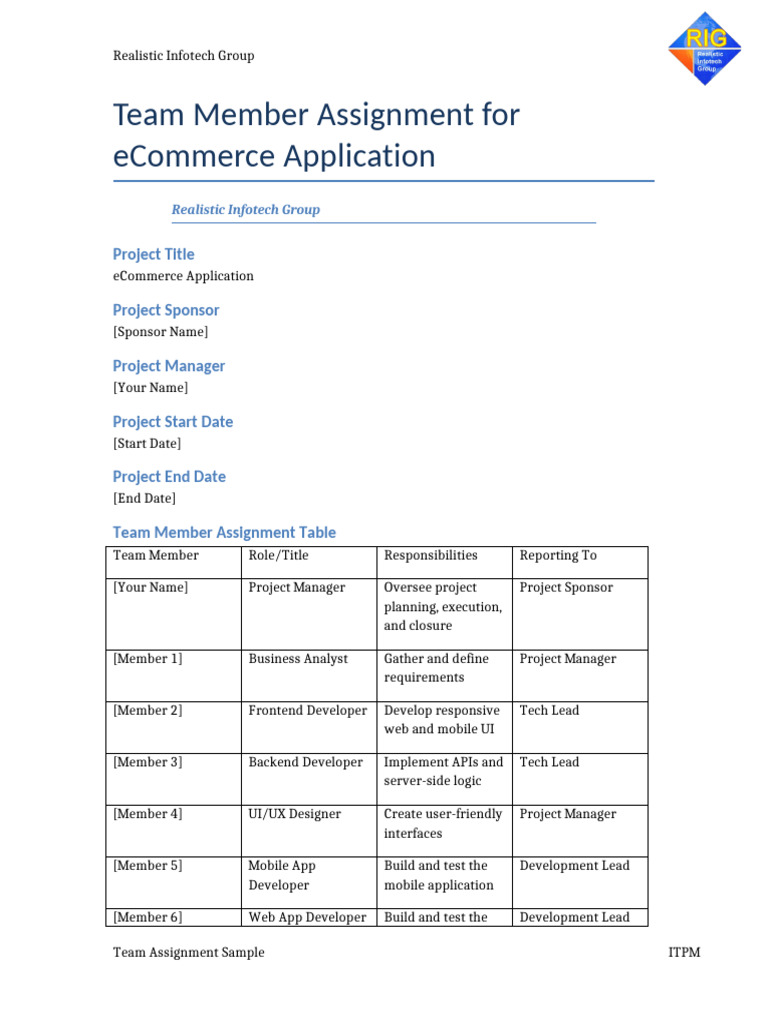 07 Team Assignment ECommerce App | PDF