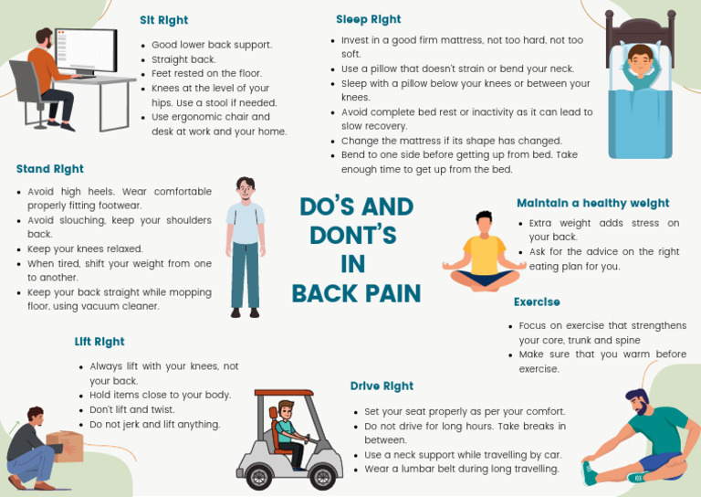 Essential Tips for Back Pain Relief | PDF | Pillow | Bed