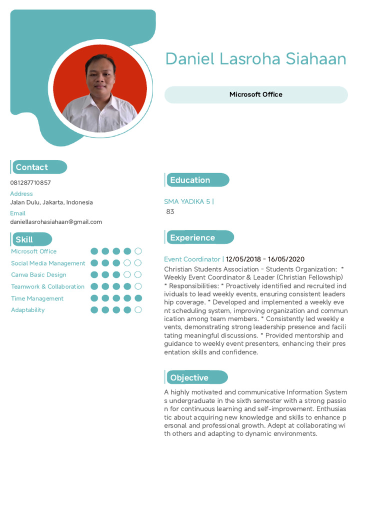 Daniel Lasroha Siahaan's Resume | PDF