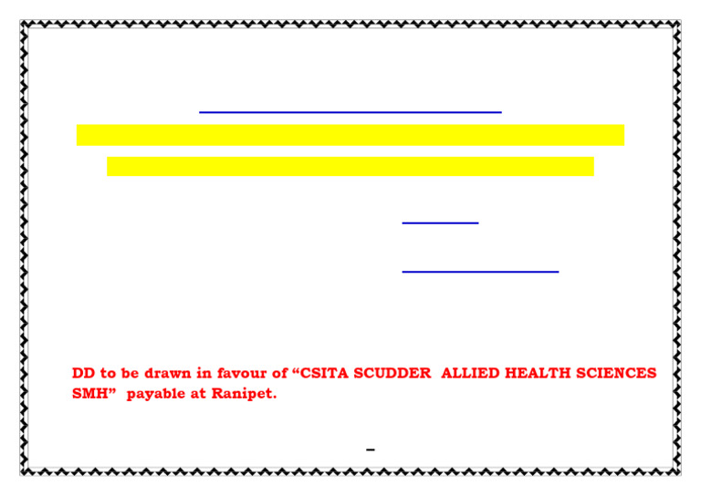 Ahs Admission Notification II 2024 | PDF