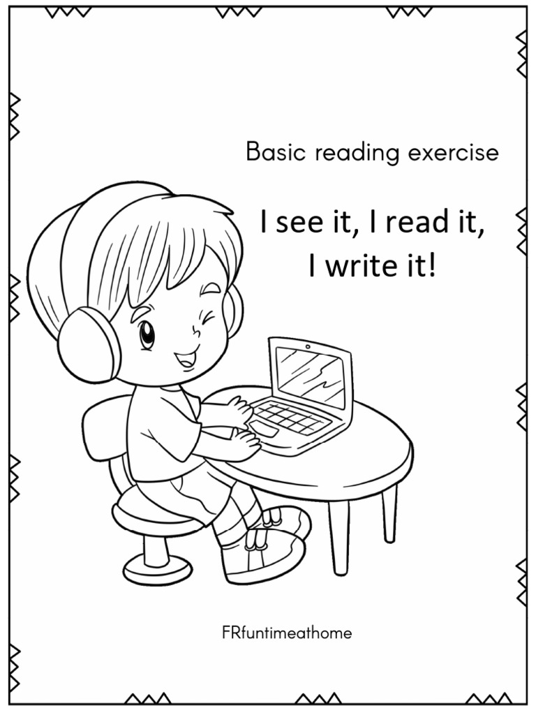 ENG Basic Reading Exercise I See It, I Read It, I Write It | PDF