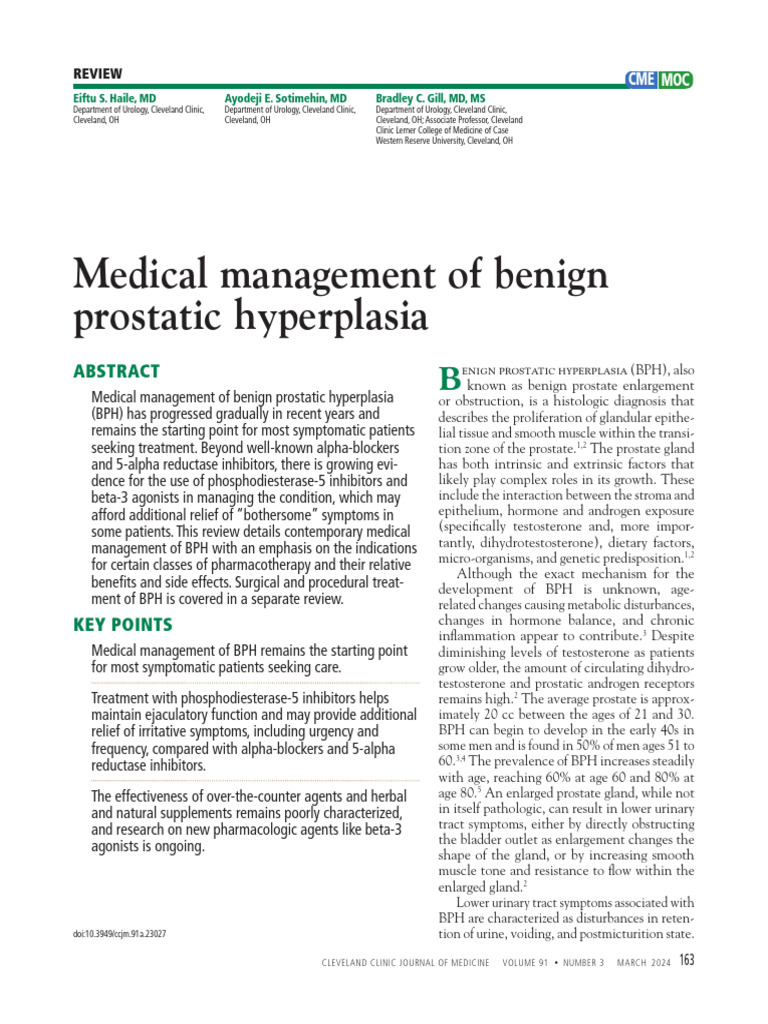 Curated visual reference: Medical Management Of Benign Prostatic Hyperplasia Pdf Photo Inspiration