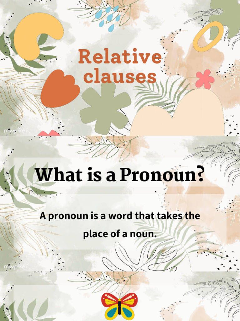 Relative Clauses Compressed | PDF | Pronoun | Clause