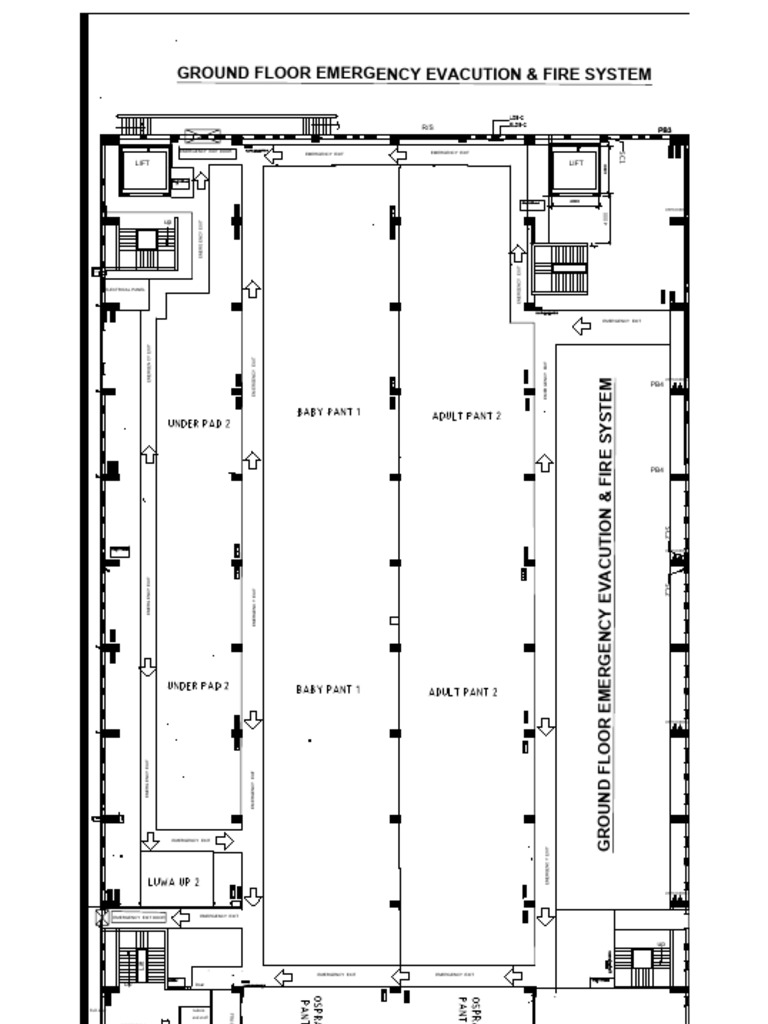 Ground Floor Emergency Exit Plan | PDF | Safety | Construction Law