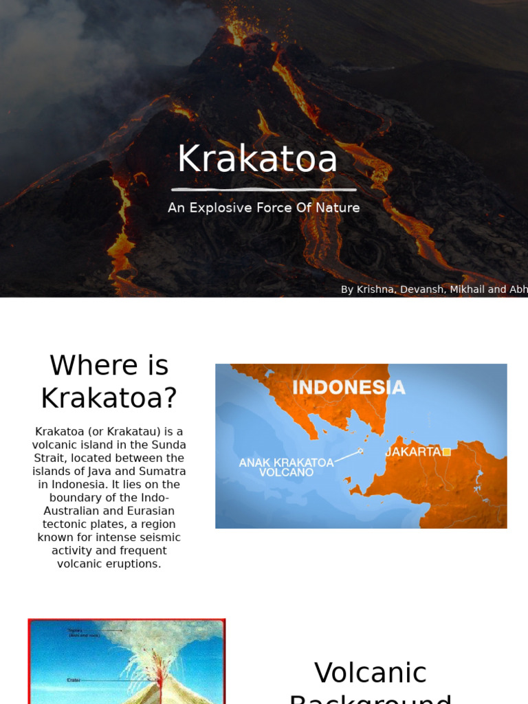 Krakatoa's 1883 Eruption Impact | PDF | Volcano | Types Of Volcanic ...