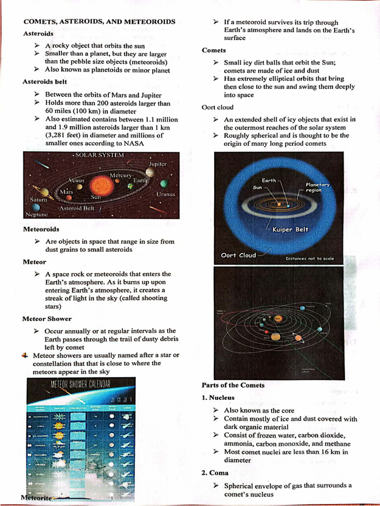 Comets Asteroids And Meteoroids Pdf
