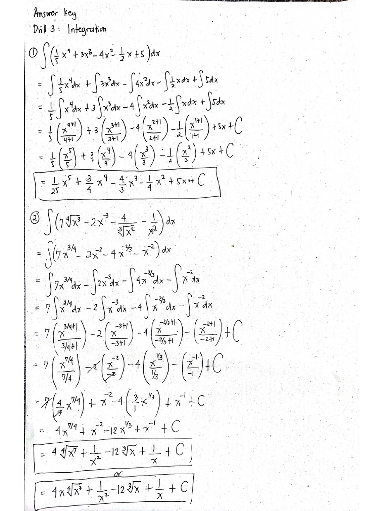 BASCAL FA3 Integration Answer-Key | PDF