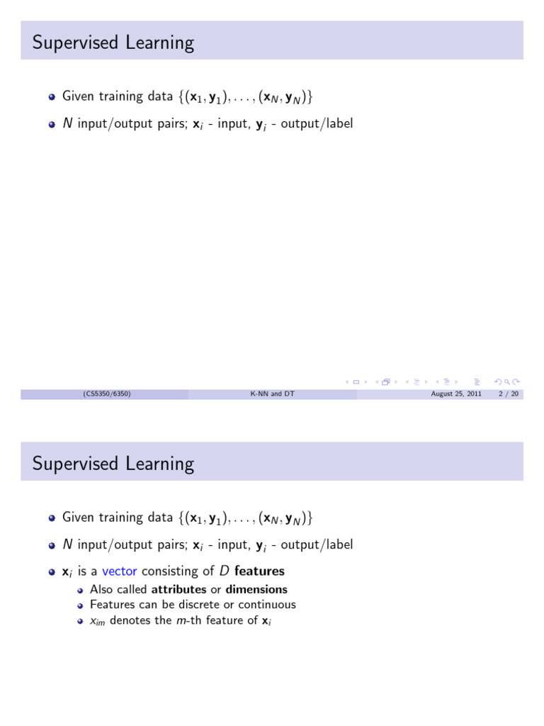 Supervised Learning: K-NN and Decision Trees | PDF | Applied ...