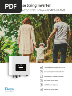 Deye 5kW Inverter Technical Datasheet | PDF | Physical Quantities ...