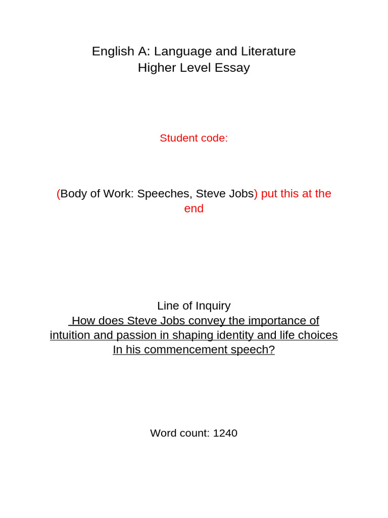 HL Essay 2nd Draft EMILY 2 | PDF
