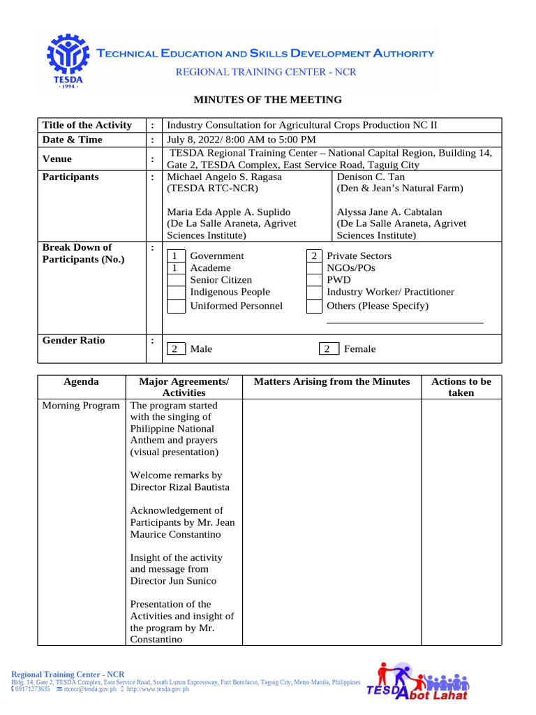 Industry Consultation ACP | PDF | Metro Manila | Plant Nursery