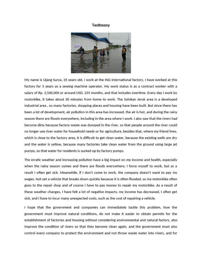 Testimony | PDF