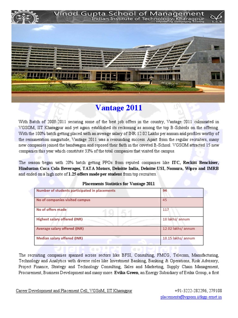 Vantage 2011 | PDF