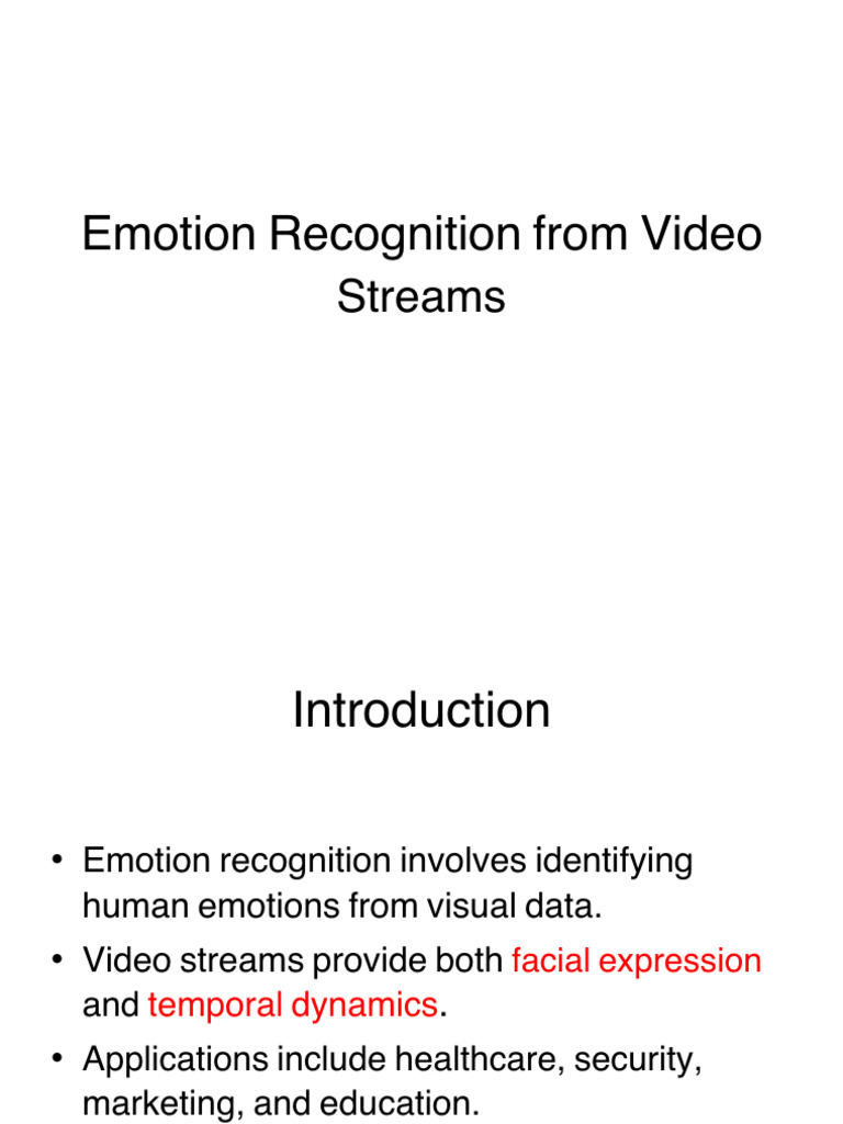 Video-Based Emotion Recognition Techniques | PDF | Emotions | Facial ...