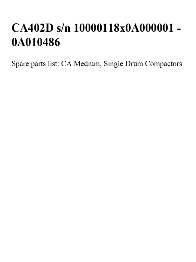 CA402 | PDF | Steering | Engines