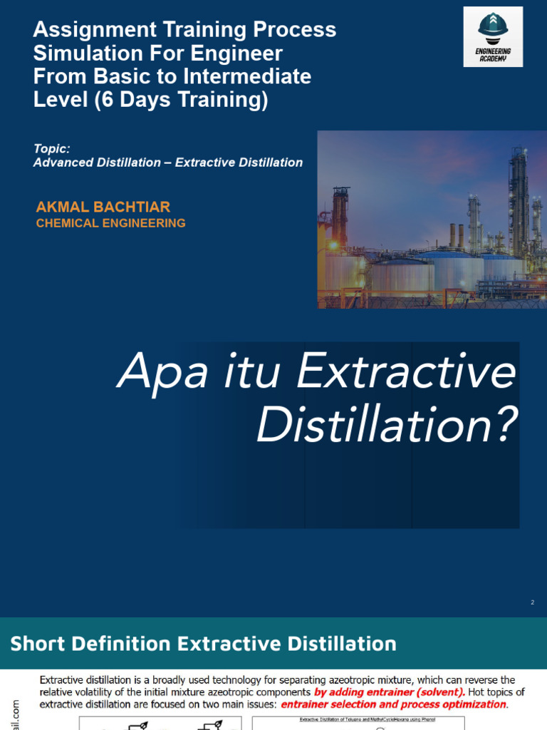 Extractive Distillation | PDF