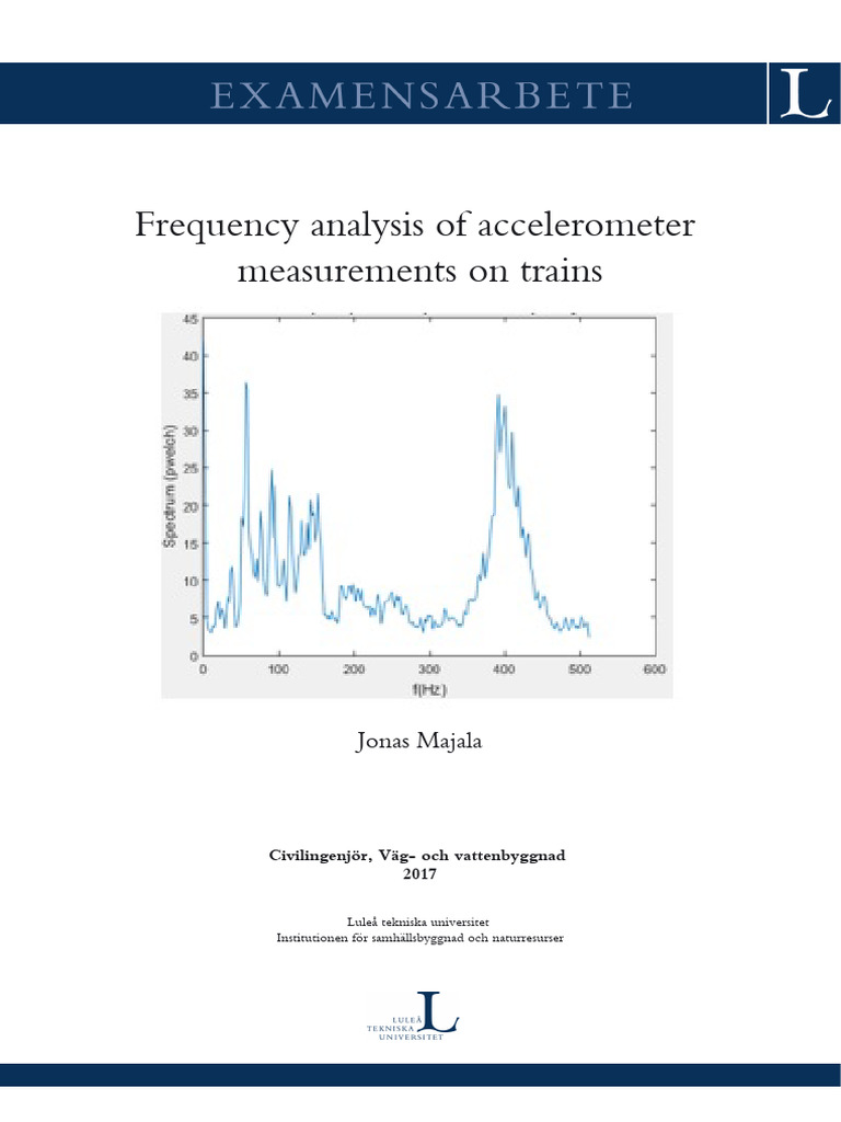 Frequency Analysis of Accelerometer | PDF