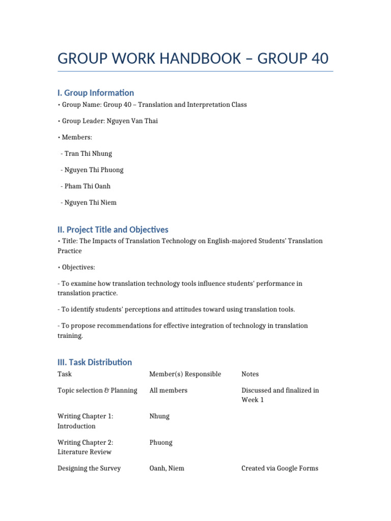 Group 40 Work Handbook | PDF | Science | Methodology
