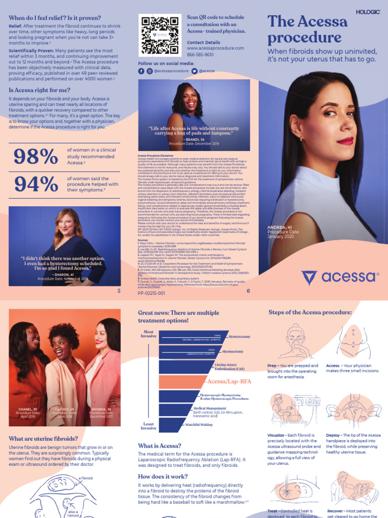 Acessa Procedure for Uterine Fibroids | PDF | Human Reproduction ...