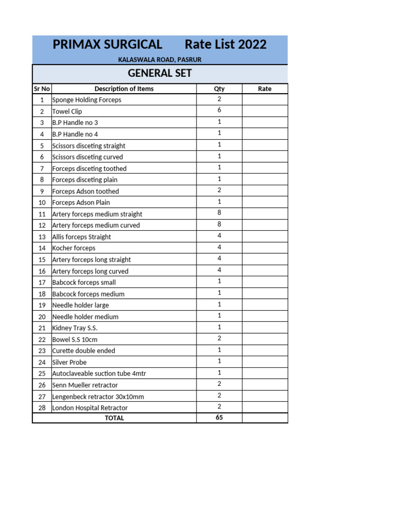 General Set | PDF