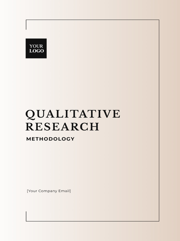 Free Qualitative Research Methodology Template | PDF
