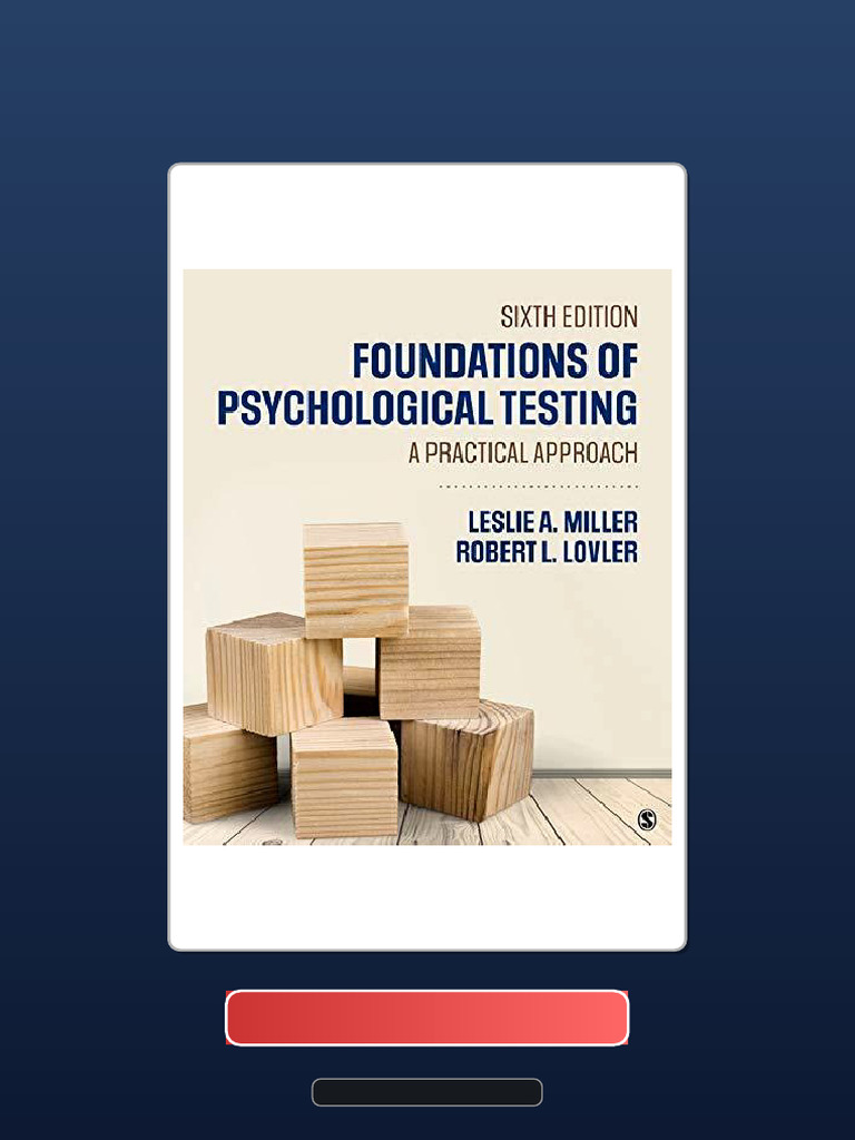 Foundations of Psychological Testing A Practical Approach Full Download ...