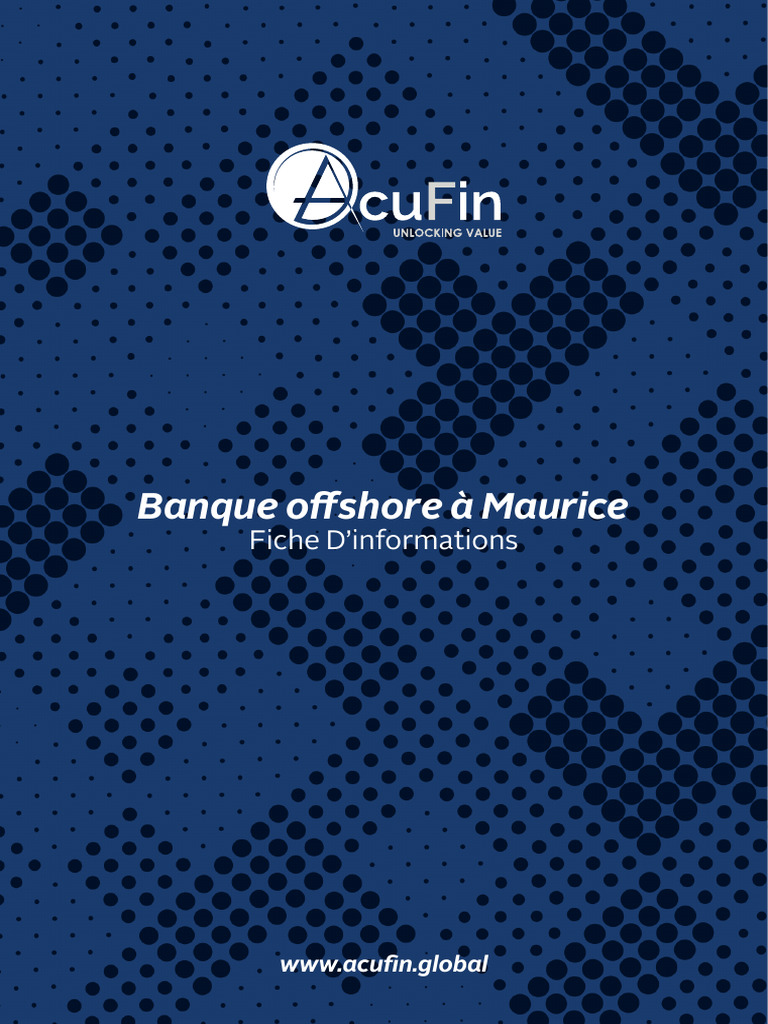 Banque Offshore et Opportunités à Maurice | PDF | Banques | Maurice
