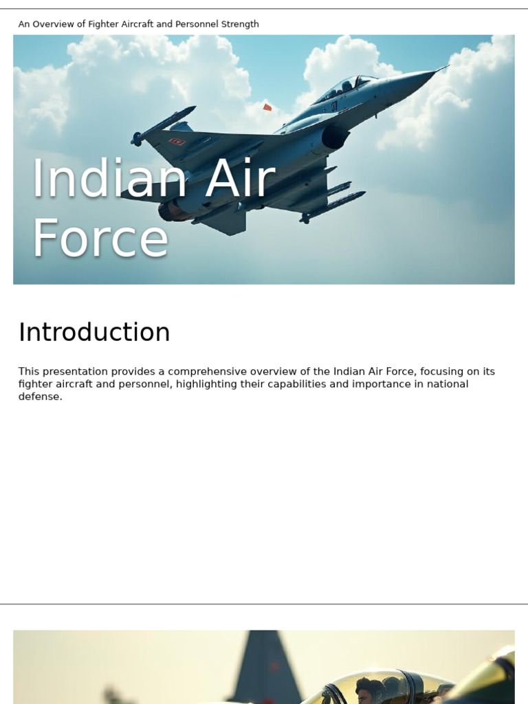 Indian Air Force | PDF | Fighter Aircraft | Air Supremacy