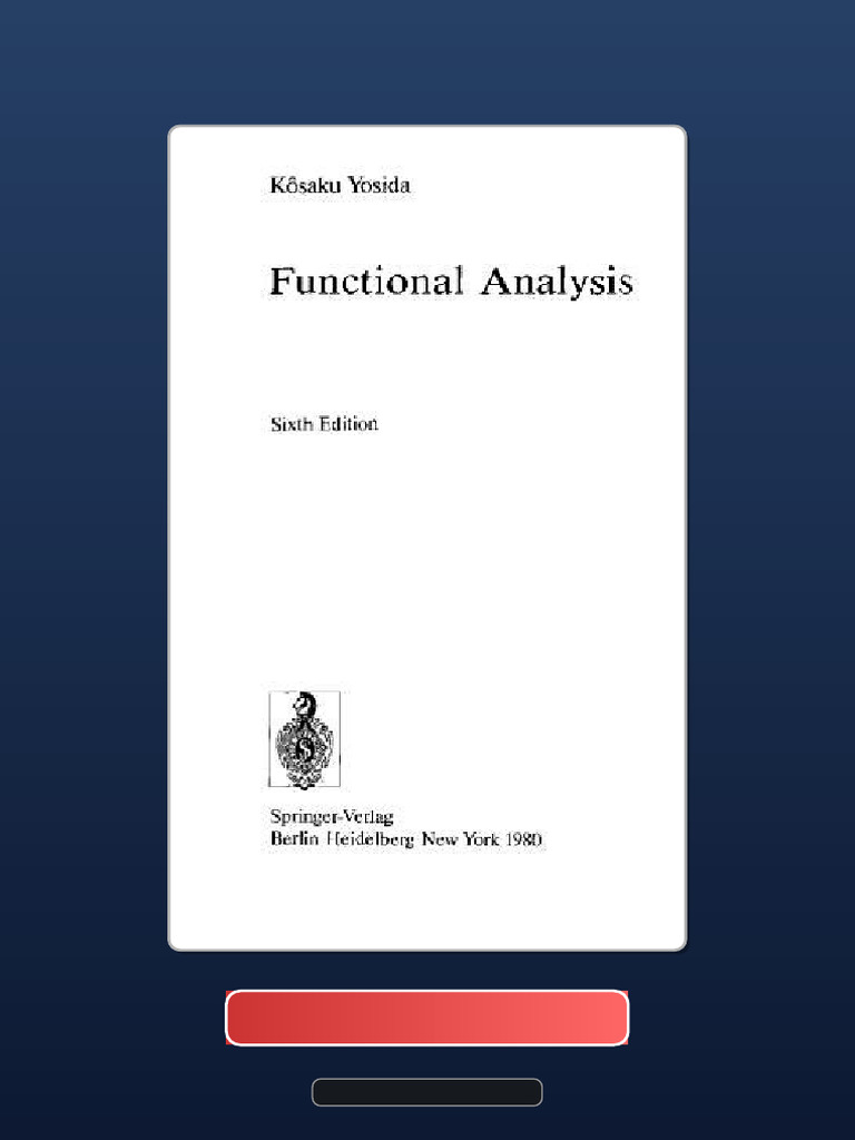 Functional Analysis Full Download | PDF | Multiple Choice | Question