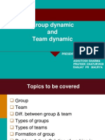 Group Dynamic and Team Dynamic