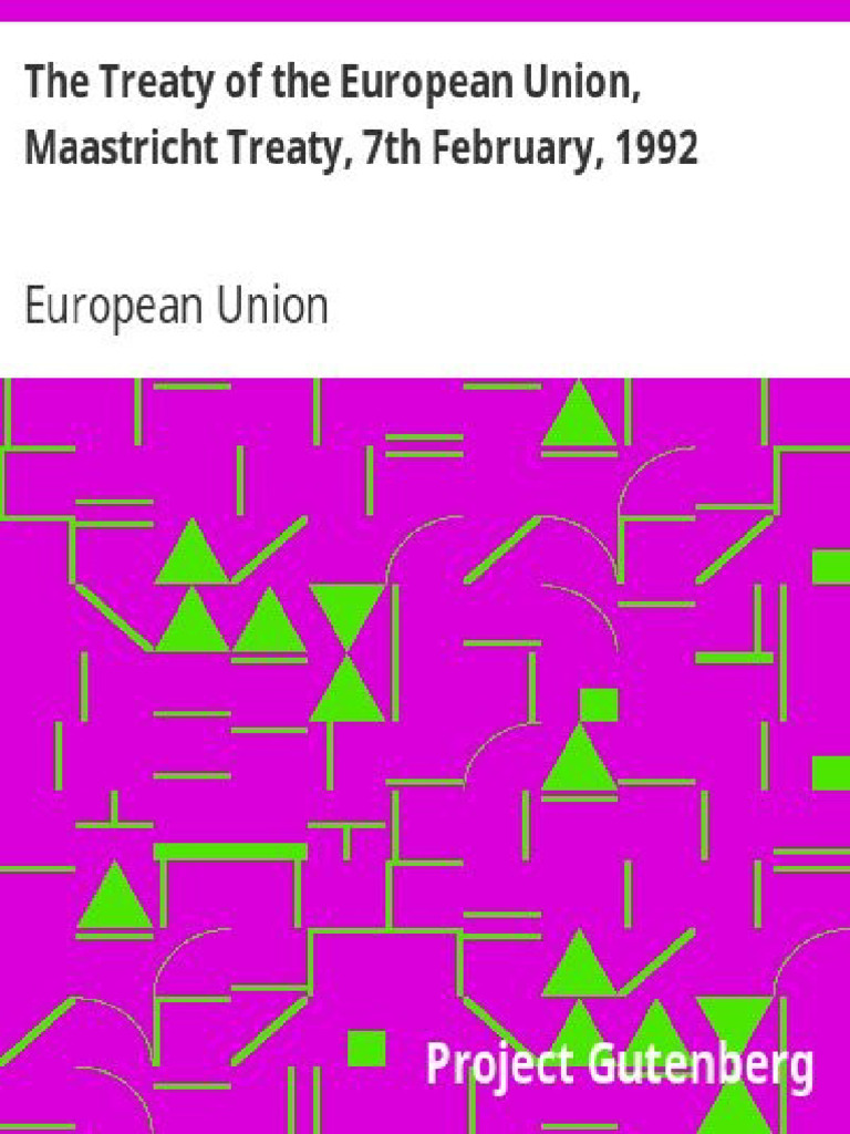 Maastricht Treaty Overview 1992 | PDF | European Central Bank ...