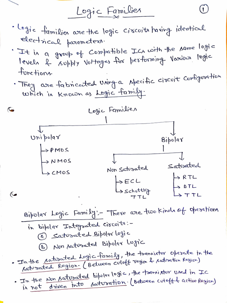 Logic Families | PDF | Cmos | Integrated Circuit