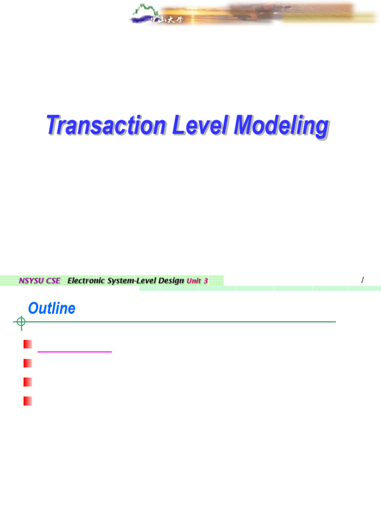 Transaction Level Modeling in System Design | PDF | System ...