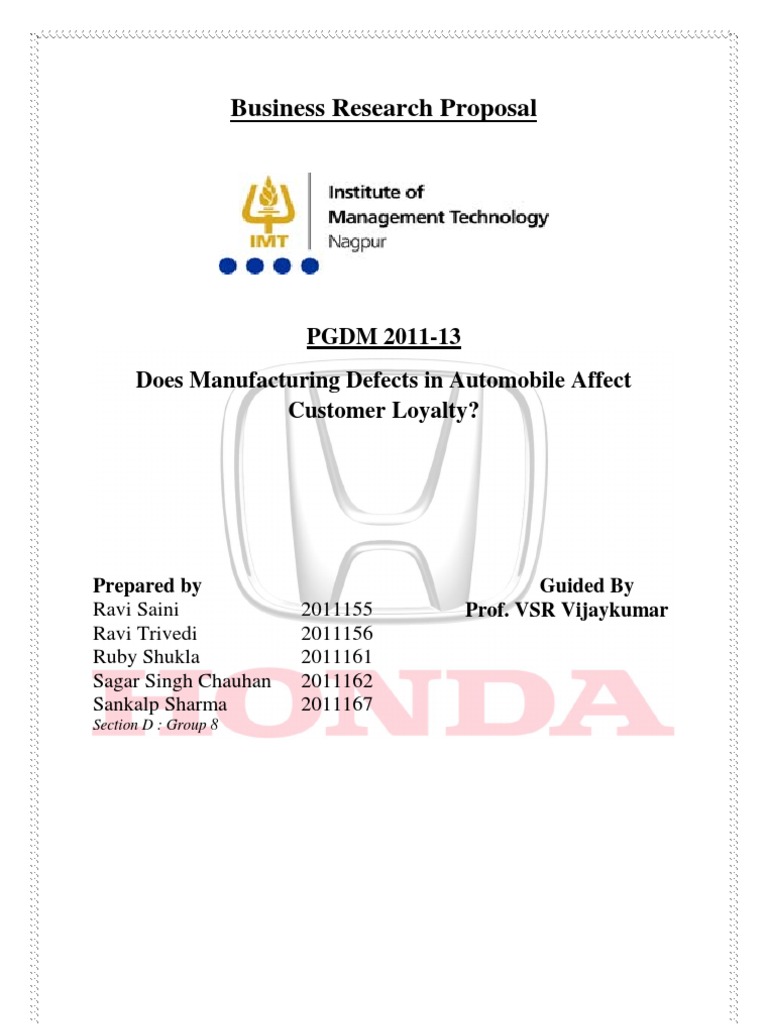 Automotive research proposal image