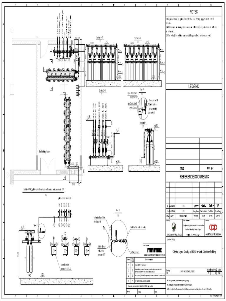 54311-MX-100-HS-LAY-002-2 - B - Cylinder Layout Drawing of MX200 For ...