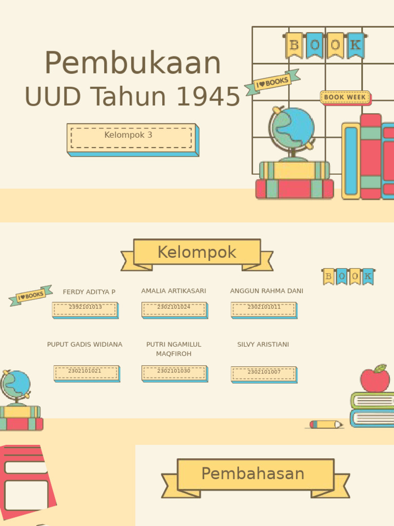 Kelompok 3 Pembukaan UUD 1945 | PDF