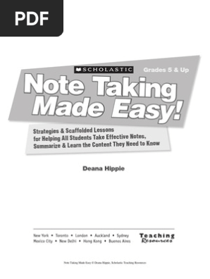 Note Taking Made Easy
