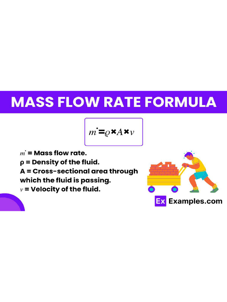 Mass Flow Rate Formula | PDF