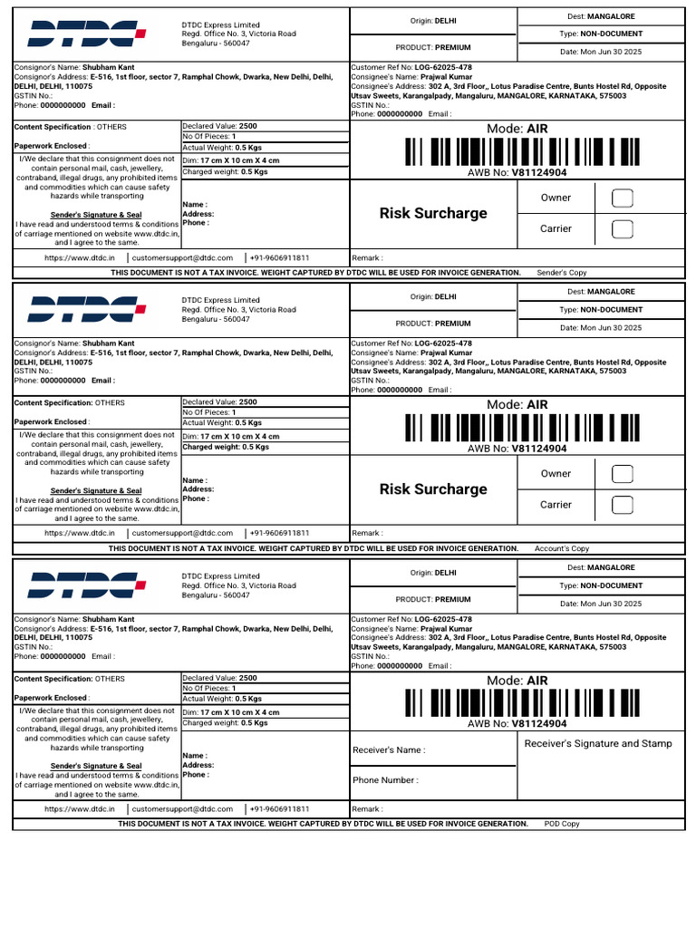 Shipping Label V81124904 | PDF | Mail | Service Industries