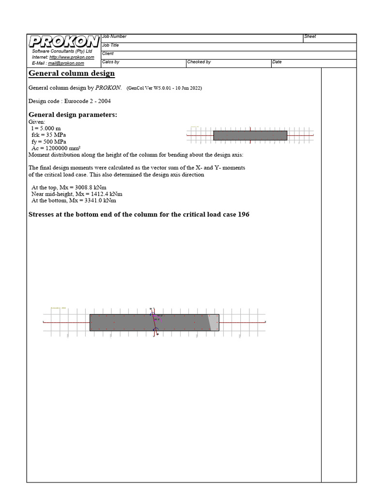 Eurocode 2 Column Design Analysis | PDF | Mechanical Engineering