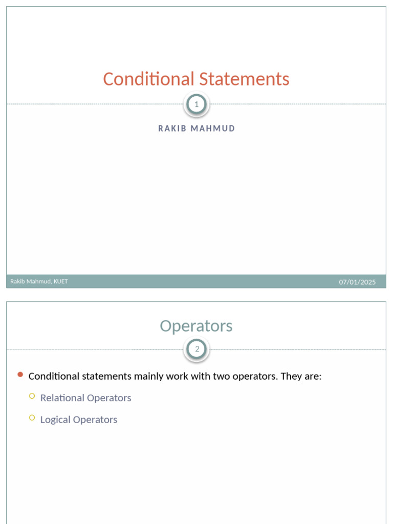 Java Conditional Statements Explained | PDF | Boolean Data Type ...