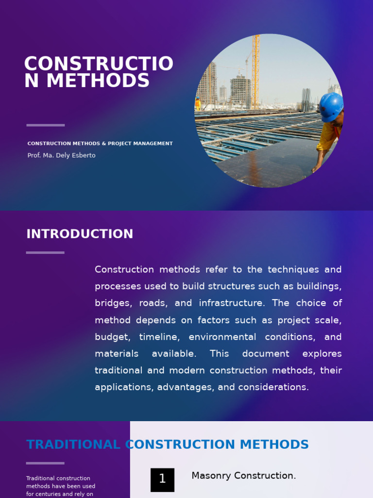 Construction Methods Overview Guide | PDF | Tunnel | Concrete