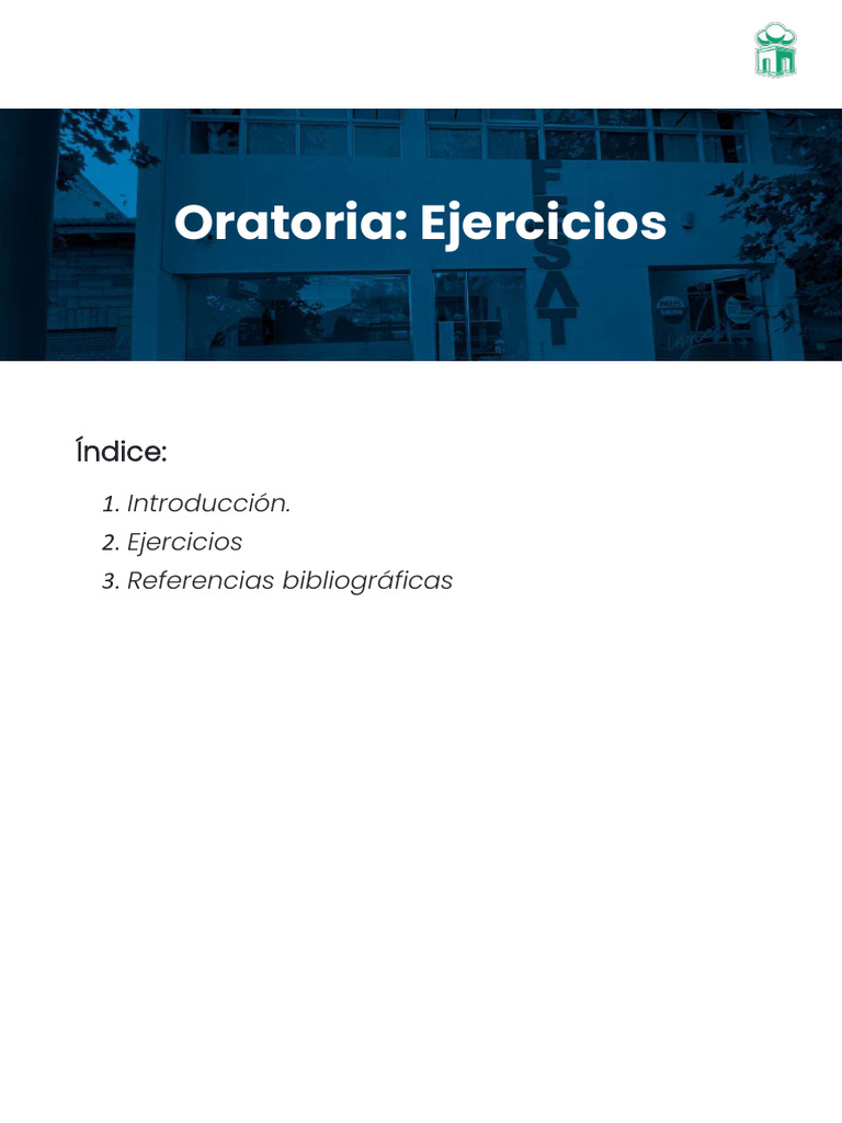 Ejercicios Prácticos de Oratoria | PDF | Hablar en público | Persuasión