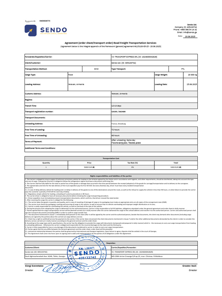 Transport Express Booking Form | PDF | Cargo | Business
